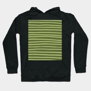 Olive Green Abstract Mudcloth Lines Pattern Hoodie